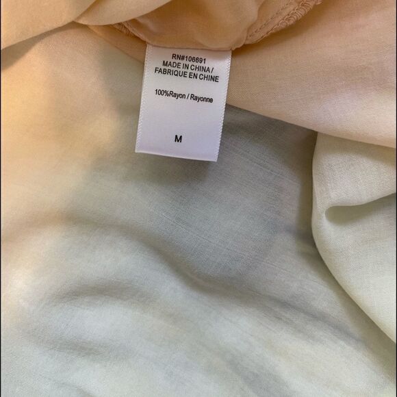 YOUNG FABULOUS & BROKE Flutter Sleeves Tie Dye Top.Size M - Picture 5 of 13